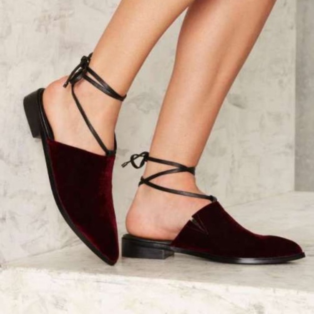 Intentionally Blank Titan Velvet Flats